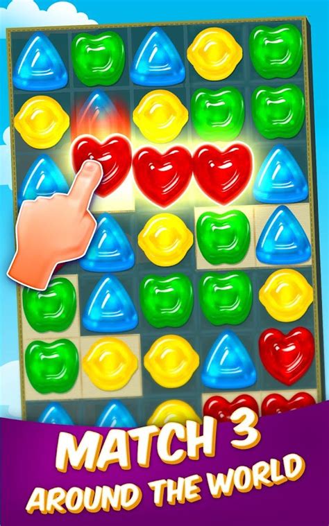 Gummy Drop! Match 3 Puzzles .